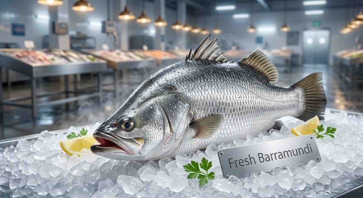Fresh-Barramundi Whole barramundi fish isolated on white background high quality fish